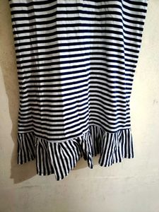 Striped Knit Chemise Dress