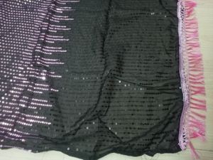 Designer georgette double Shade sequence Saree