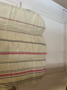 Striped Linen Drawstring Dress
