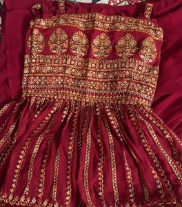 Elegant Embroidered Ethnic Gown