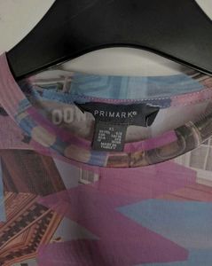 Funky Graphic Print Crop Top