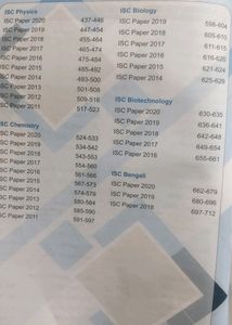ISC 10 Years Solved