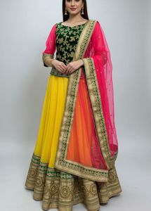 Handwork Lehenga Choli Dupatta Set