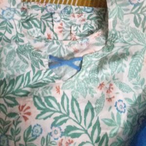 Floral Print Kurta 3-Piece set
