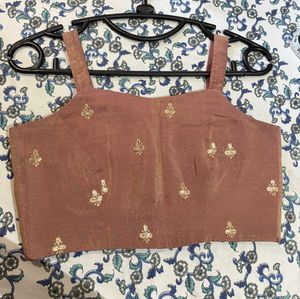 Embellished Brocade Blouse and skirt