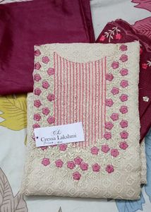 Elegant Unstitched Ethnic Dress Material