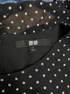 Chic Black Polka Dot Dress