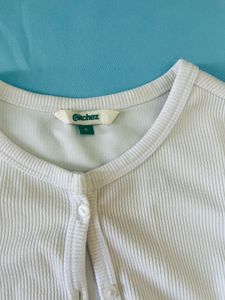 white cardigan