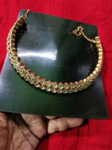 Very Beautiful Two Line Stone Necklace