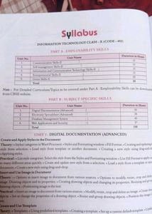 Information Technology Class 10 Textbook boards