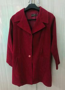 Classic Red Codroy Long Coat