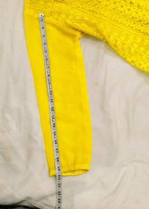Bright Yellow Chikankari Kurta