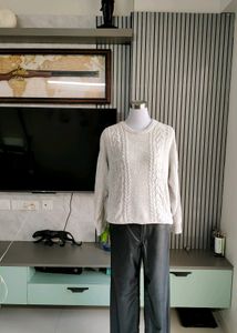 Velvet Crochet Pattern Drop Shoulder Sweater