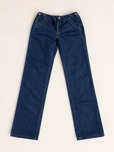Classic Dark Wash Straight Leg Jeans