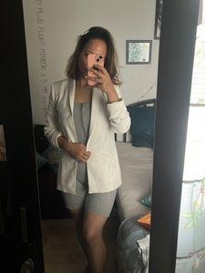 Urbanic Grey Ribbed Playsuit