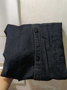 Louis Philippe Men's Black Shirt