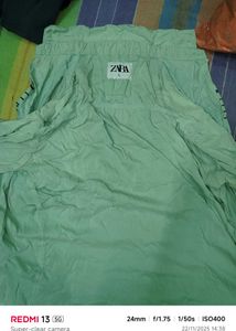 Zara Mint Green Graphic Print Shirt - L