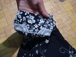 Black Floral Print Dress