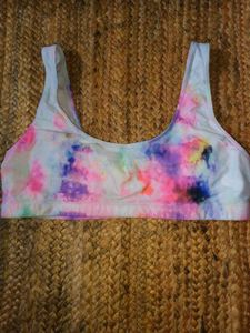 Colorful Tie-Dye Sports Bra