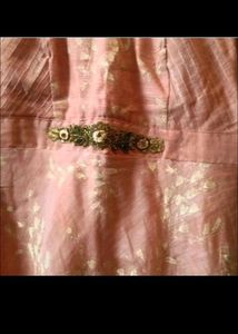 Long Ethnic Gown With Leggings And Dupatta