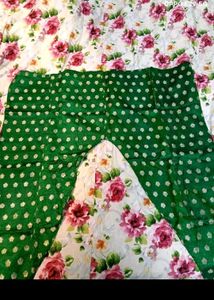 19. PURE SILK Green Kurta Set @ 399