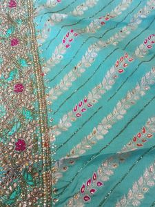 Hand Embroidery suit 🌷🩵