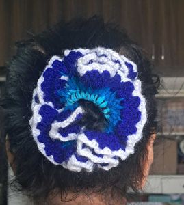 Handmade Colorful Crochet Scrunchie