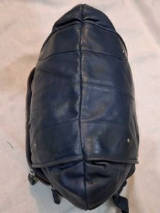 Stylish Dark Blue Leather Shoulder Bag