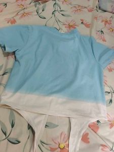 Stylish Blue Crop Top for Girls