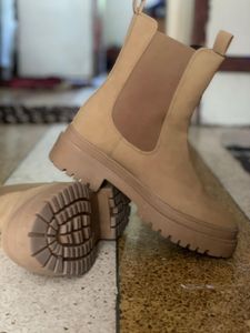 stylish Lavie Tan Suede Chelsea Boots