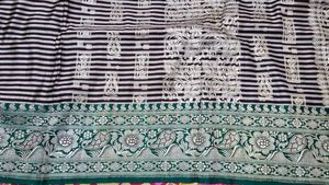 Elegant Striped Silk Saree