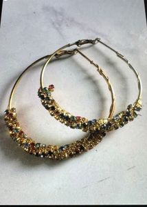 Sparkling Hoop Earrings