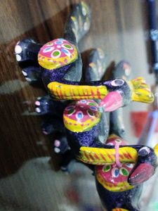 Handmade Colorful Bird Figurines