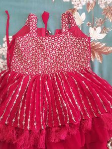 Gorgeous Red Kurta Set for Girls