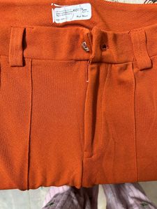 Orange Casual Pants