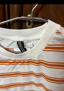 Striped Cropped Tee