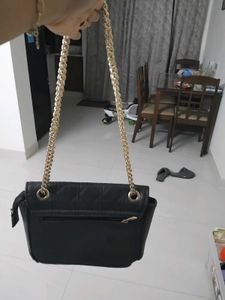 Stylish Quilted Black Handbag