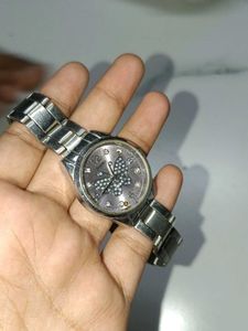 Women's Silver Butterfly Watch