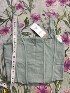 Mint Green Corset Tank Top
