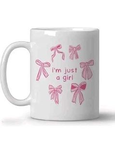 Cute Bow "I'm Just A Girl" Mug