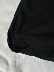 Apple cut black shorts