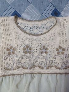 Boho Lace Trimmed Blouse