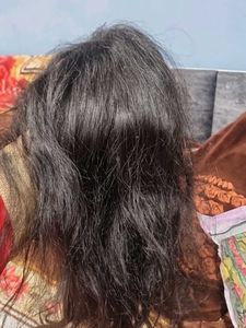 Natural Black Wig with  front bang