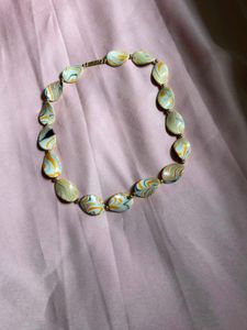 Y2k Swirl Bead Necklace