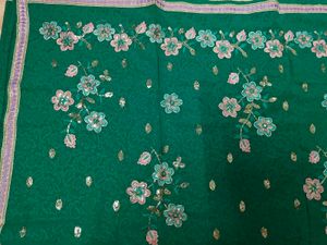 Elegant Green Saree