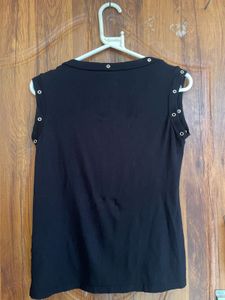 Sparkly Katin Black Sleeveless Top