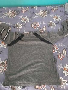 Grey Long Sleeve Top