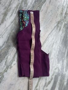 Handwork Purple  Saree