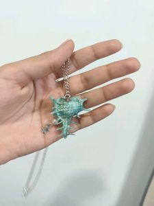 Siren Blue Seashell Necklace