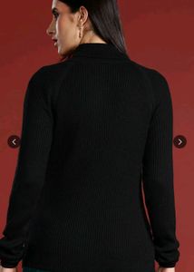 Elegant Black Turtleneck Sweater